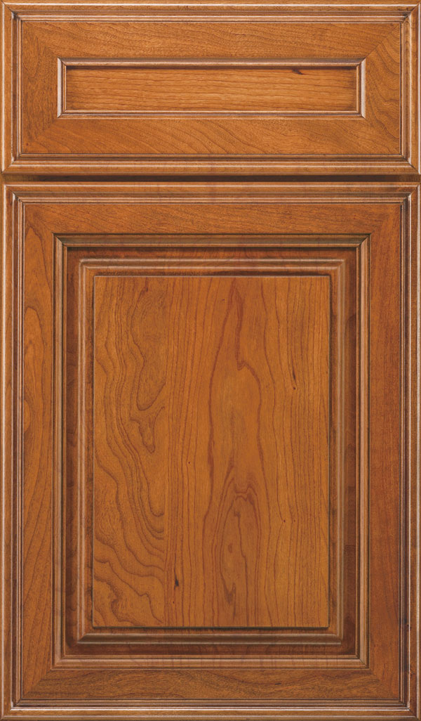 Galleria 5-Piece Cherry Raised Panel Cabinet Door in Natural Coffee