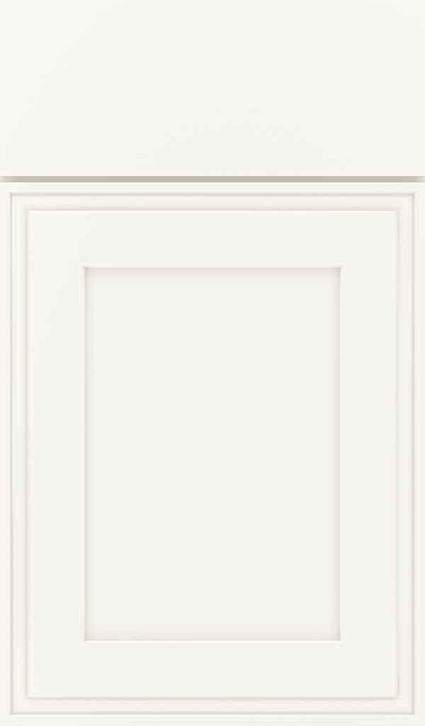 Daladier Maple Recessed Panel Cabinet Door in White